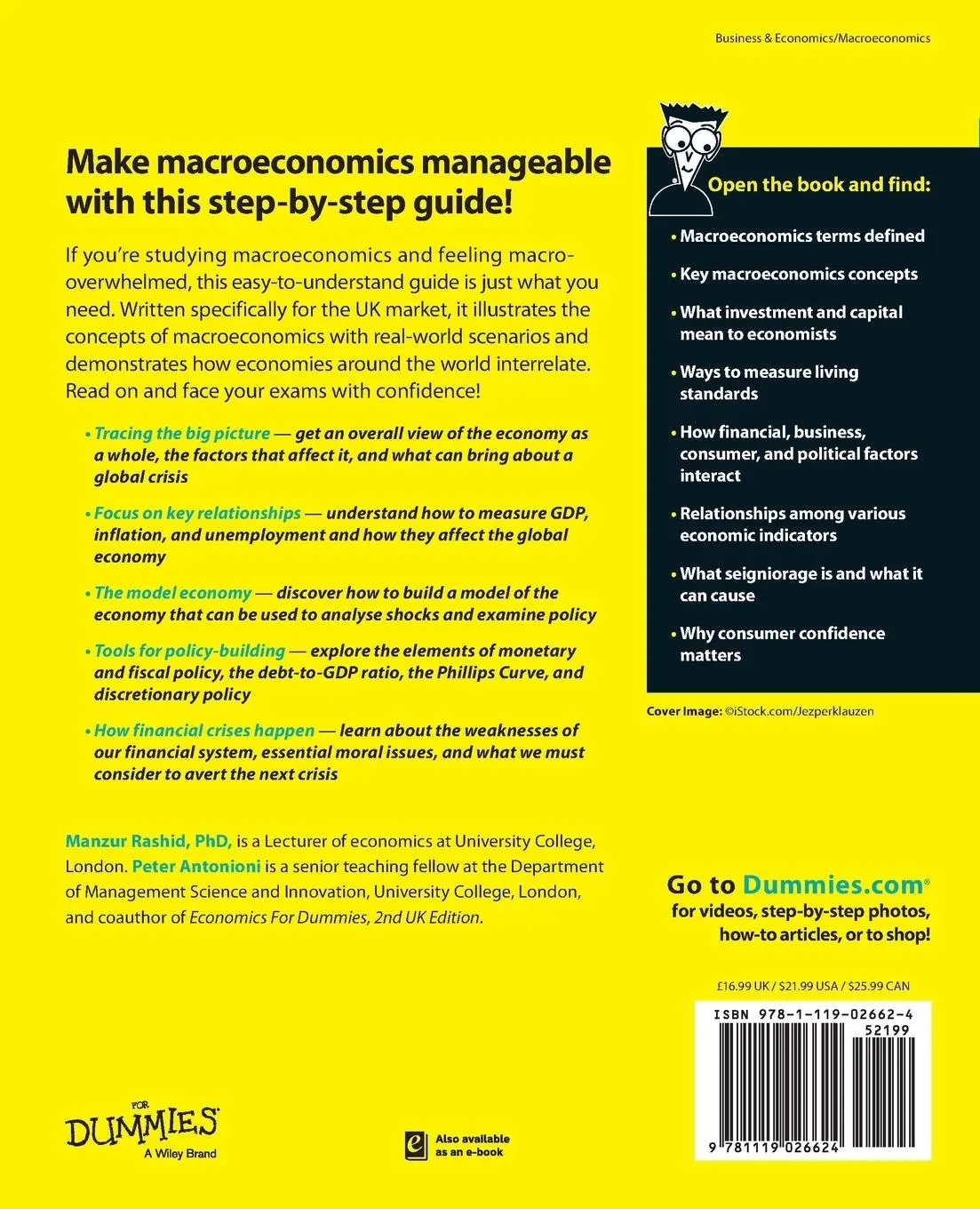 Rückseite: 9781119026624 | Macroeconomics for Dummies - UK | Manzur Rashid (u. a.) | Taschenbuch