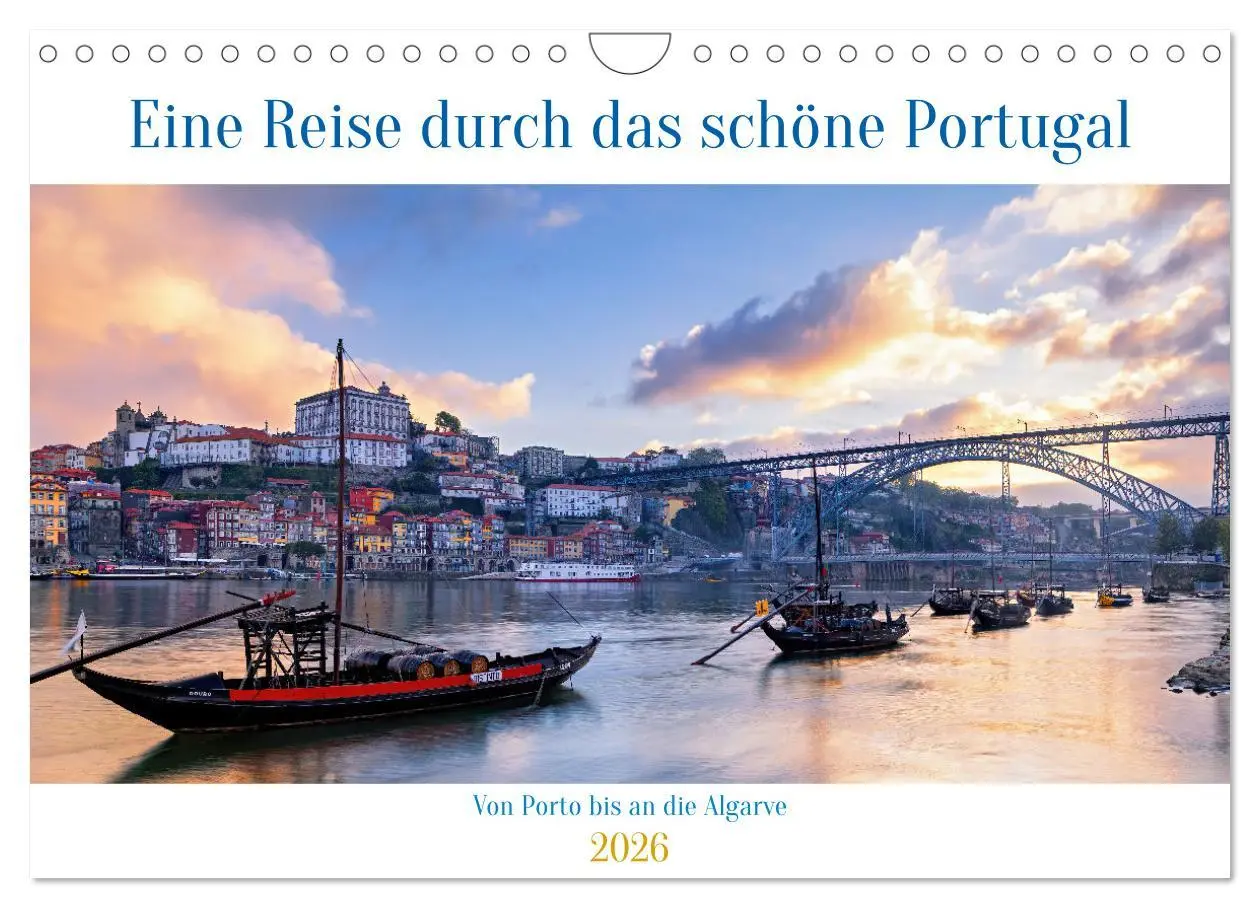 Cover: 9783457346624 | Von Porto bis an die Algarve (Wandkalender 2026 DIN A4 quer),...