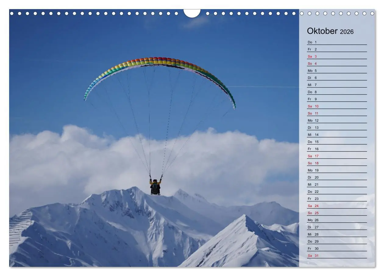 Bild: 9783457416624 | Gleitschirmfliegen in den Tuxer Alpen (Wandkalender 2026 DIN A3...