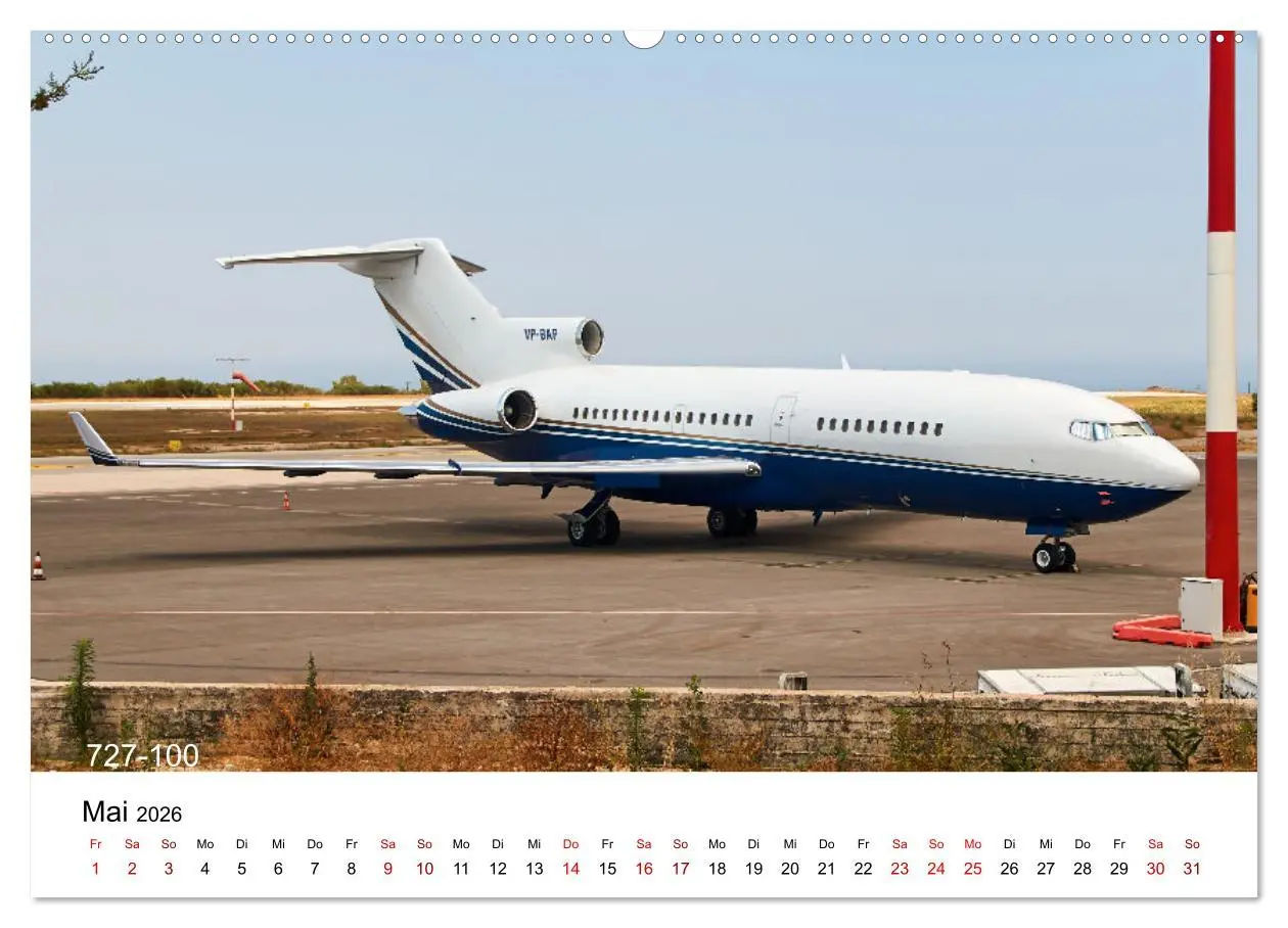 Bild: 9783457586624 | Flugzeuge von Boeing (Wandkalender 2026 DIN A2 quer), CALVENDO...