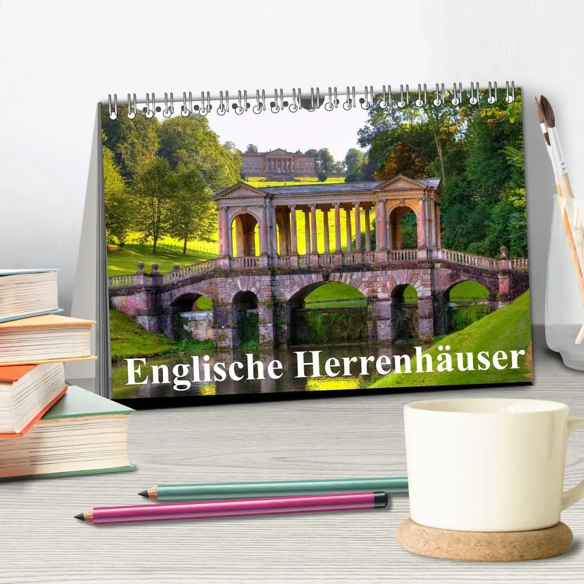 Bild: 9783516126624 | Englische Herrenhäuser (Tischkalender 2026 DIN A5 quer), CALVENDO...