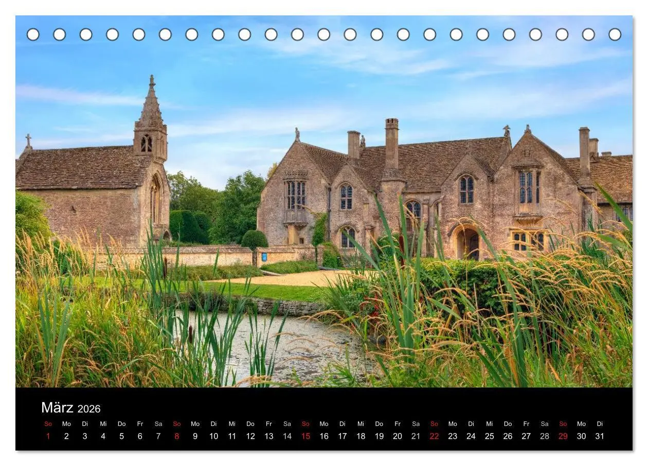 Bild: 9783516126624 | Englische Herrenhäuser (Tischkalender 2026 DIN A5 quer), CALVENDO...