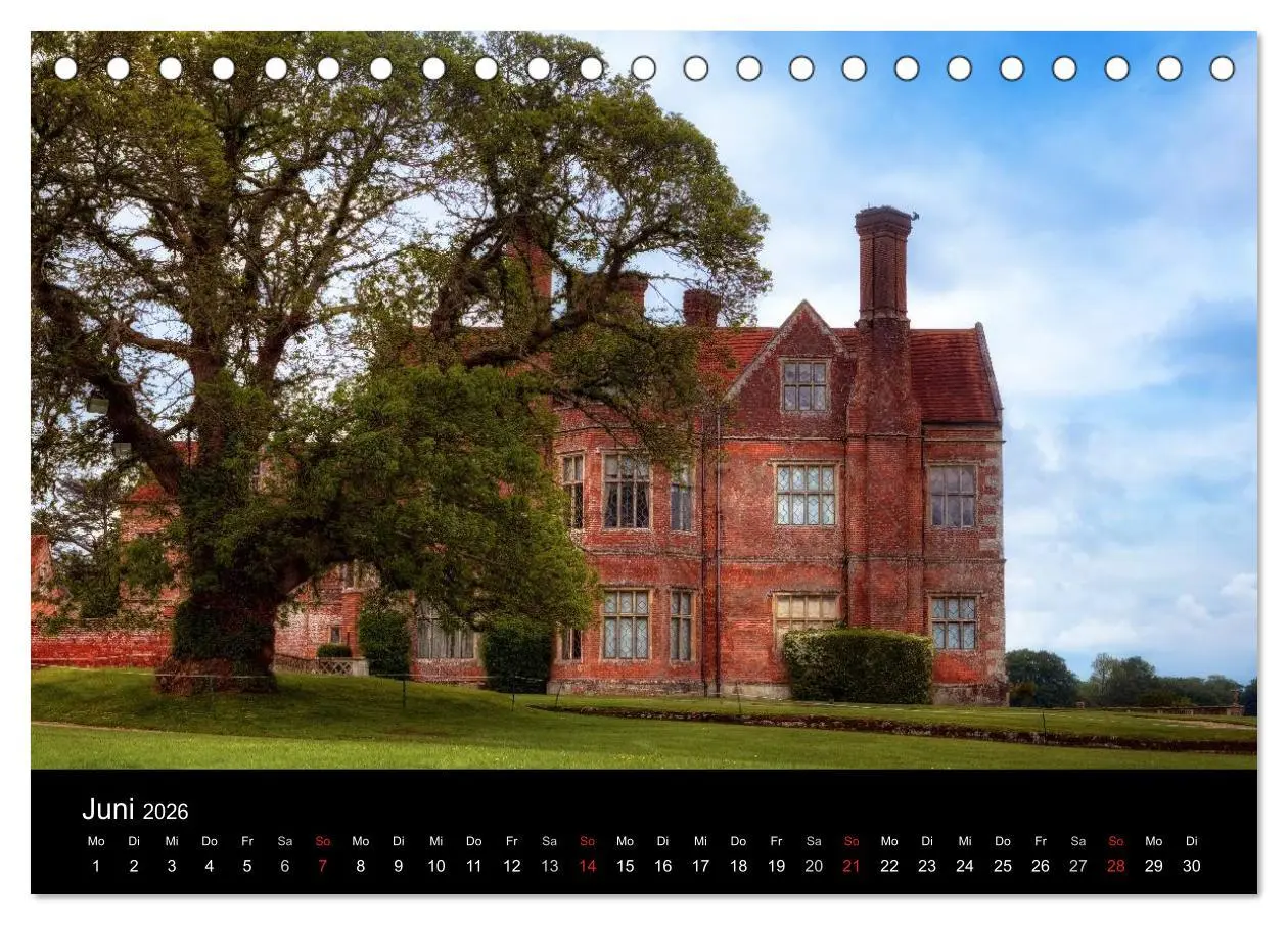 Bild: 9783516126624 | Englische Herrenhäuser (Tischkalender 2026 DIN A5 quer), CALVENDO...