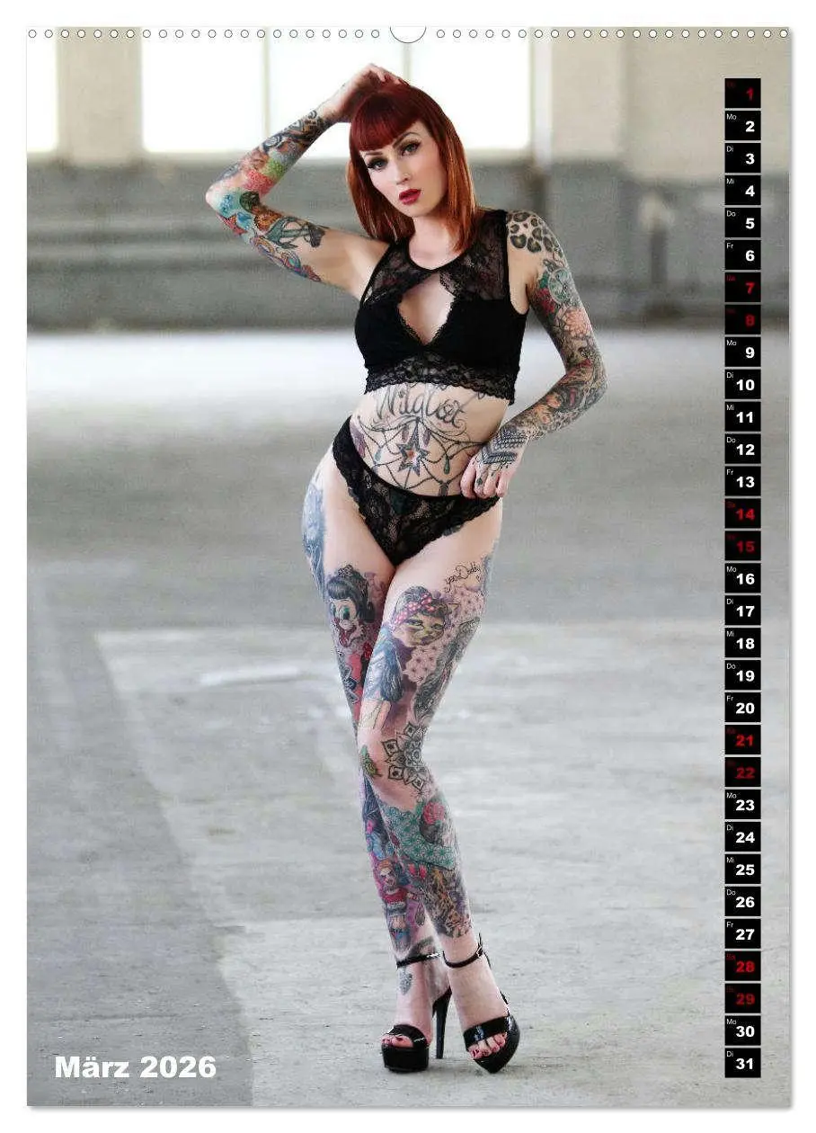 Bild: 9783516366624 | Beauty Tattoo 2026 (Wandkalender 2026 DIN A2 hoch), CALVENDO...