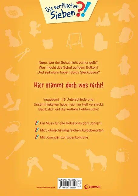Bild: 9783785586624 | Die verflixten Sieben - Mein buntes Fehler-Such-Buch | Rätseln (u. a.)