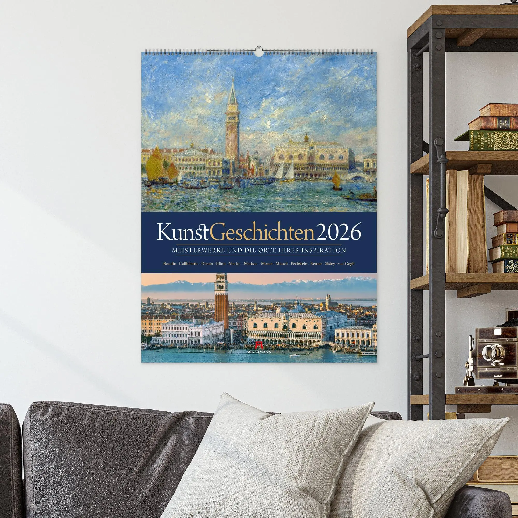 Bild: 9783838426624 | KunstGeschichten Kalender 2026 Meisterwerke und die Orte ihrer...