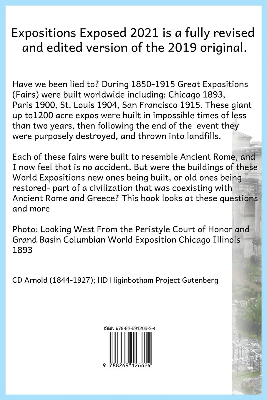 Rückseite: 9788269126624 | Exposing the Expositions 1851-1915- Revised 2021 | Howdie Mickoski
