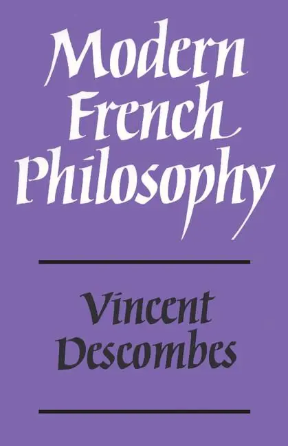 Cover: 9780521296724 | Modern French Philosophy | Vincent Descombes | Taschenbuch | Englisch