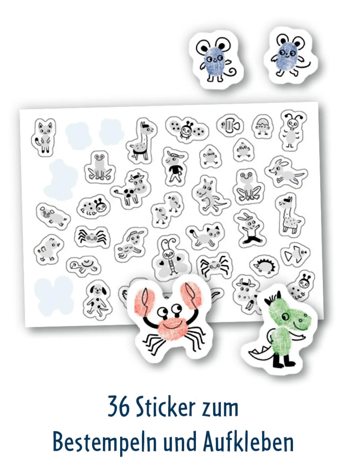 Bild: 4050003956824 | Mein großes Bastelset: Fingerstempeln | Kristin Labuch | Mini-Künstler