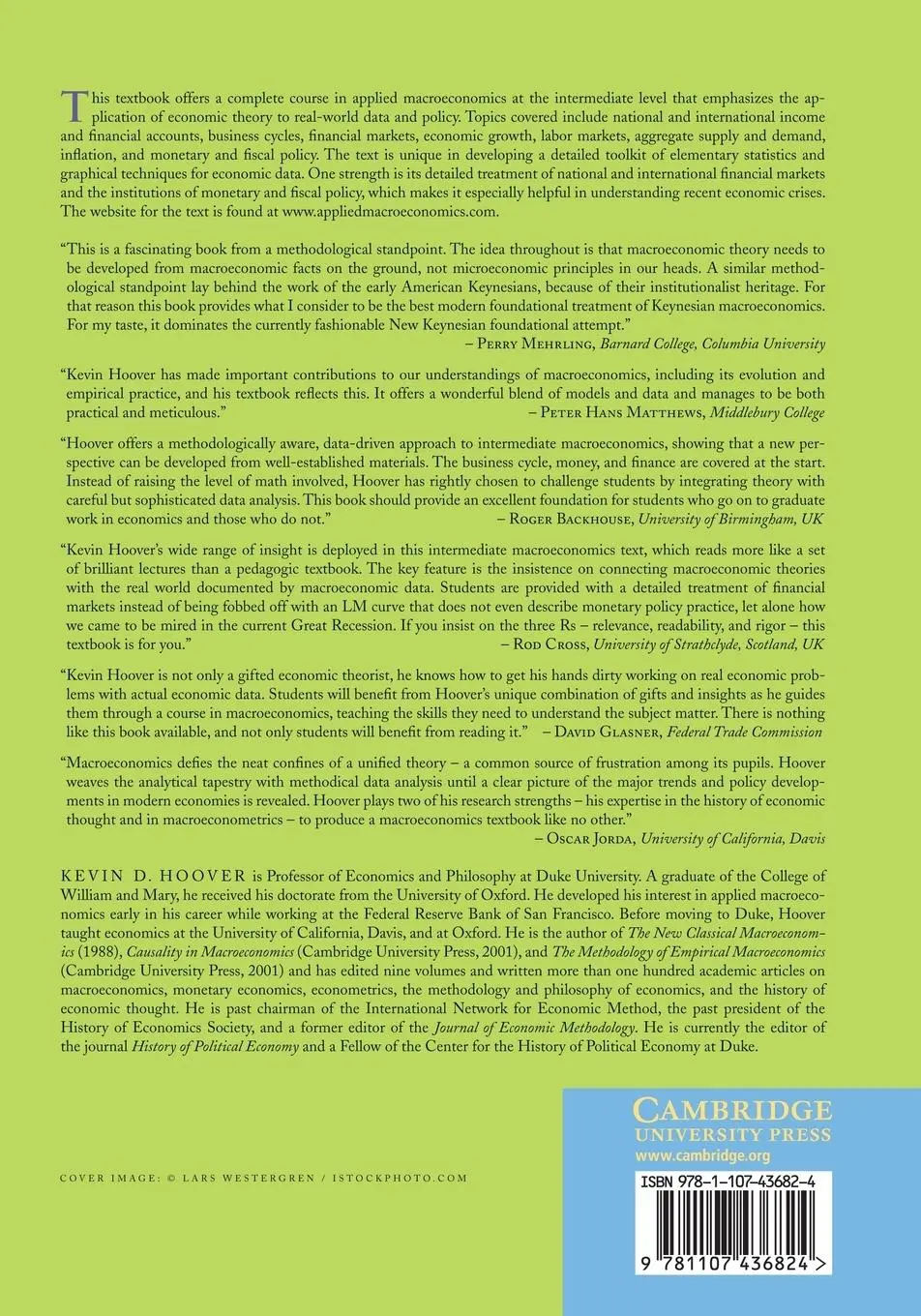 Rückseite: 9781107436824 | Applied Intermediate Macroeconomics | Kevin D. Hoover | Taschenbuch