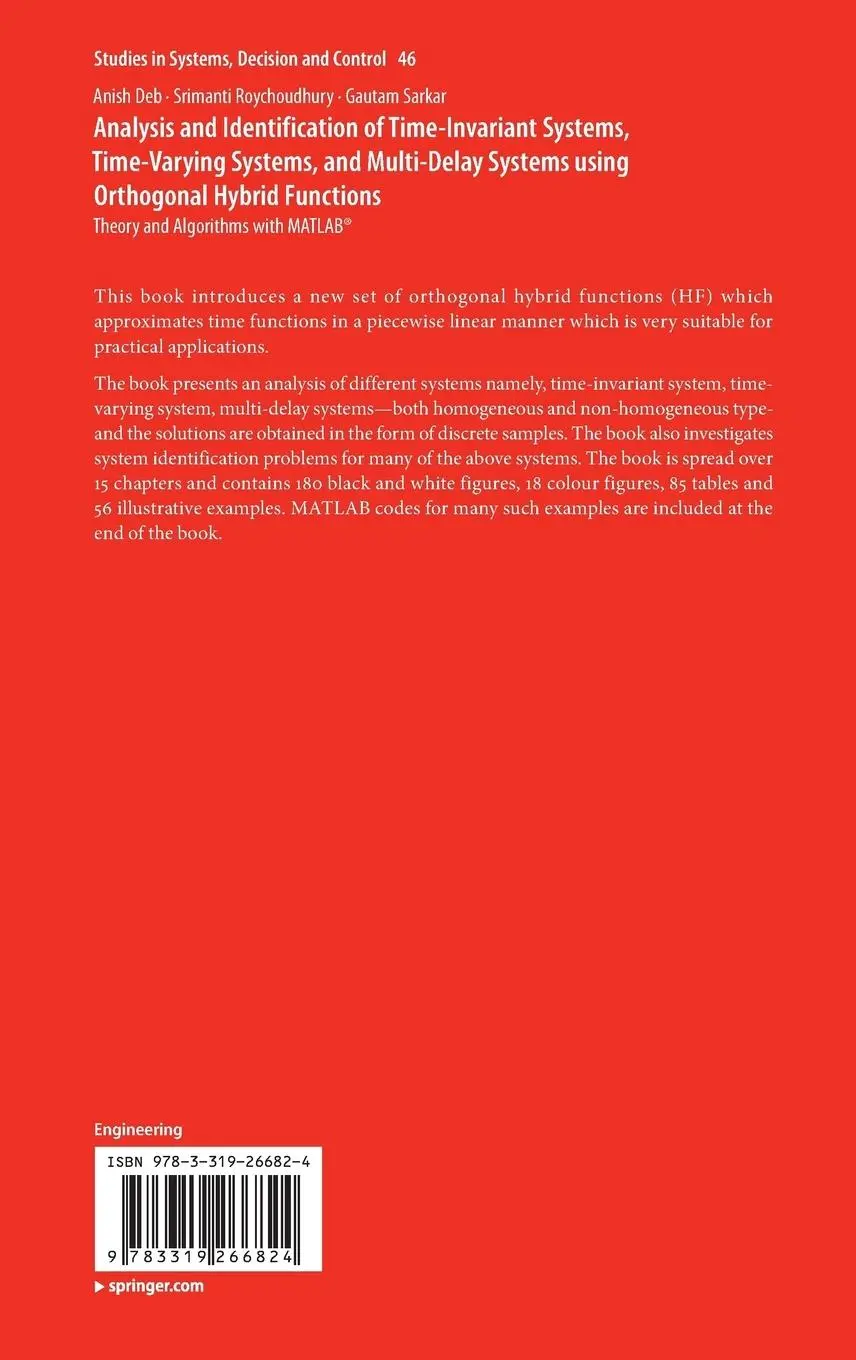 Rückseite: 9783319266824 | Analysis and Identification of Time-Invariant Systems, Time-Varying...