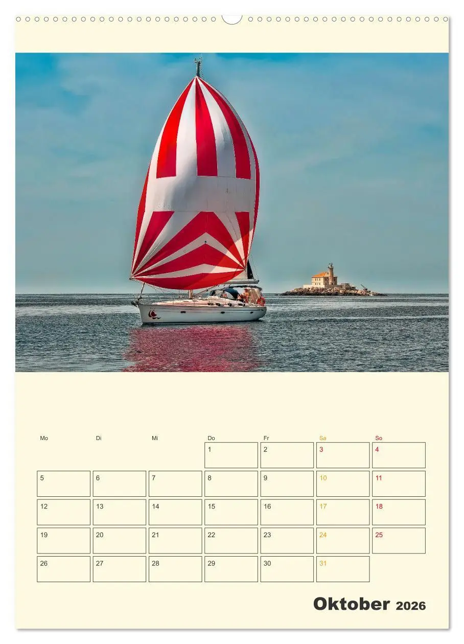 Bild: 9783516346824 | Segeln bis zum Horizont (Wandkalender 2026 DIN A2 hoch), CALVENDO...