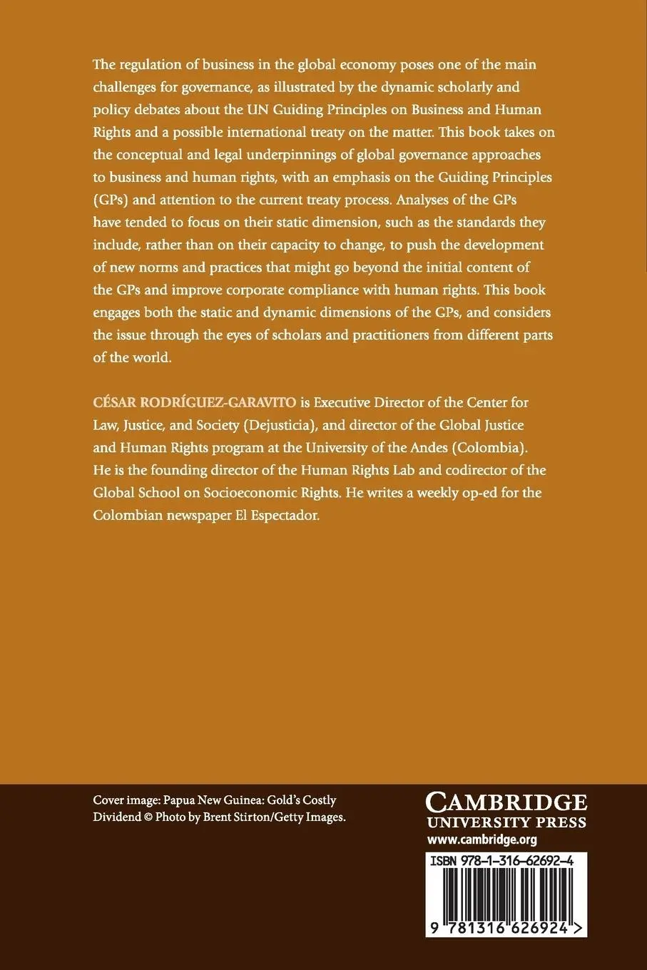 Rückseite: 9781316626924 | Business and Human Rights | Cesar Rodriguez-Garavito | Taschenbuch