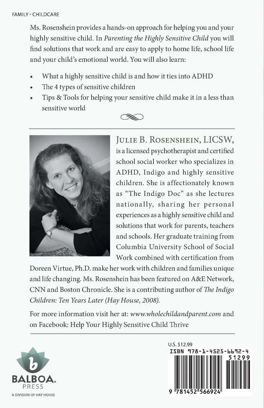 Rückseite: 9781452566924 | Parenting the Highly Sensitive Child | Julie B. Rosenshein | Buch