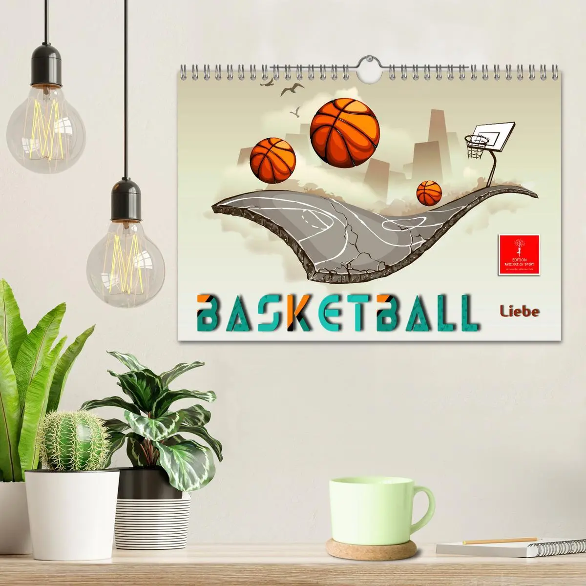 Bild: 9783457556924 | Basketball Liebe (Wandkalender 2026 DIN A4 quer), CALVENDO...