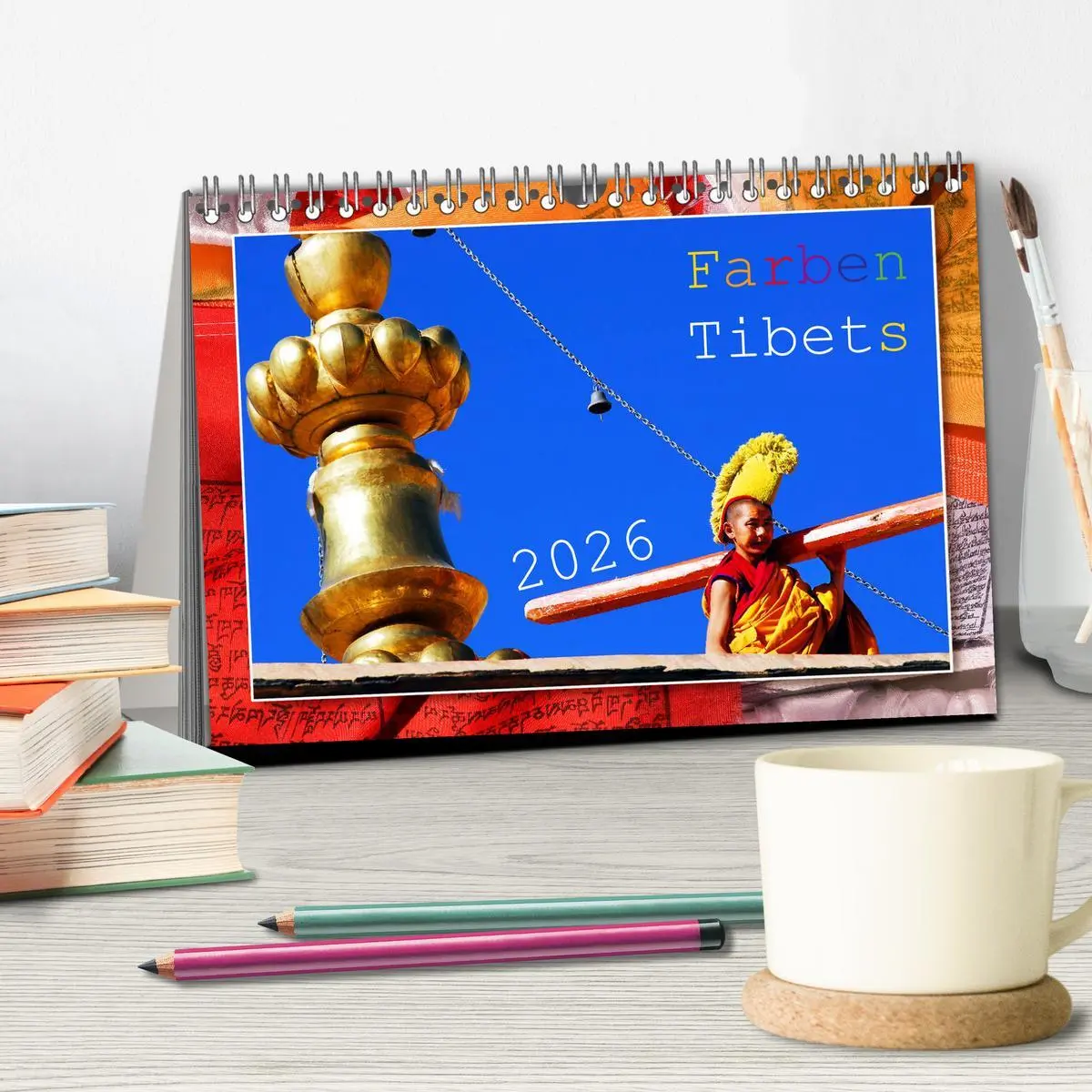 Bild: 9783457796924 | Farben Tibets (Tischkalender 2026 DIN A5 quer), CALVENDO...