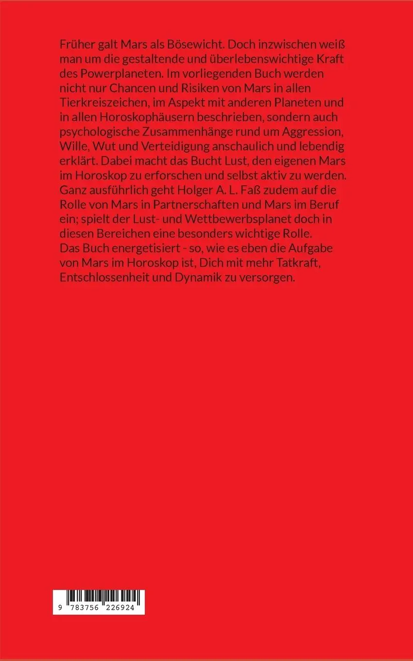 Rückseite: 9783756226924 | Gewollt - Gewagt - Gewonnen | Was Mars in Deinem Horoskop bedeutet