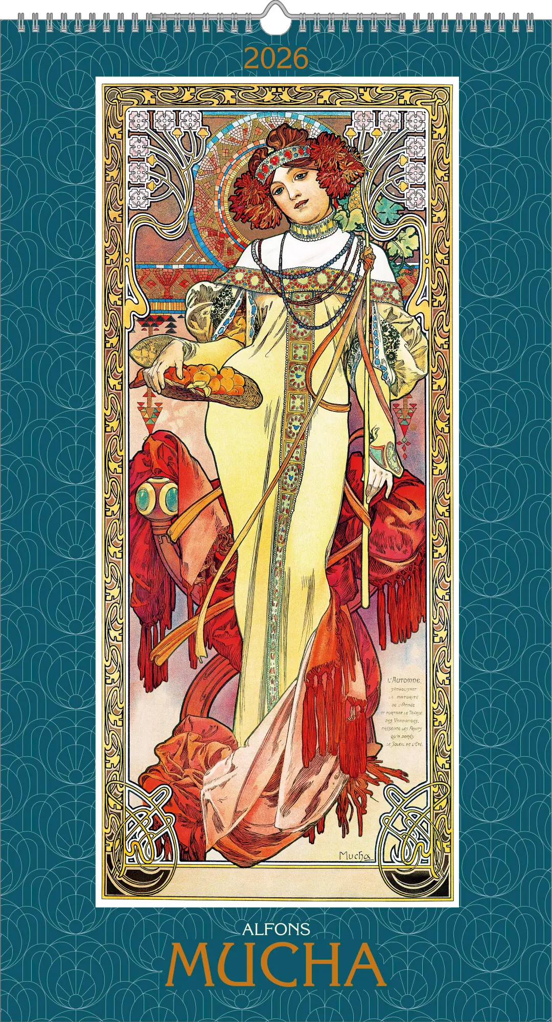 Cover: 4069095007024 | Alfons Mucha 2026 - Bild-Kalender 33x60 cm - Kunstkalender - mit...