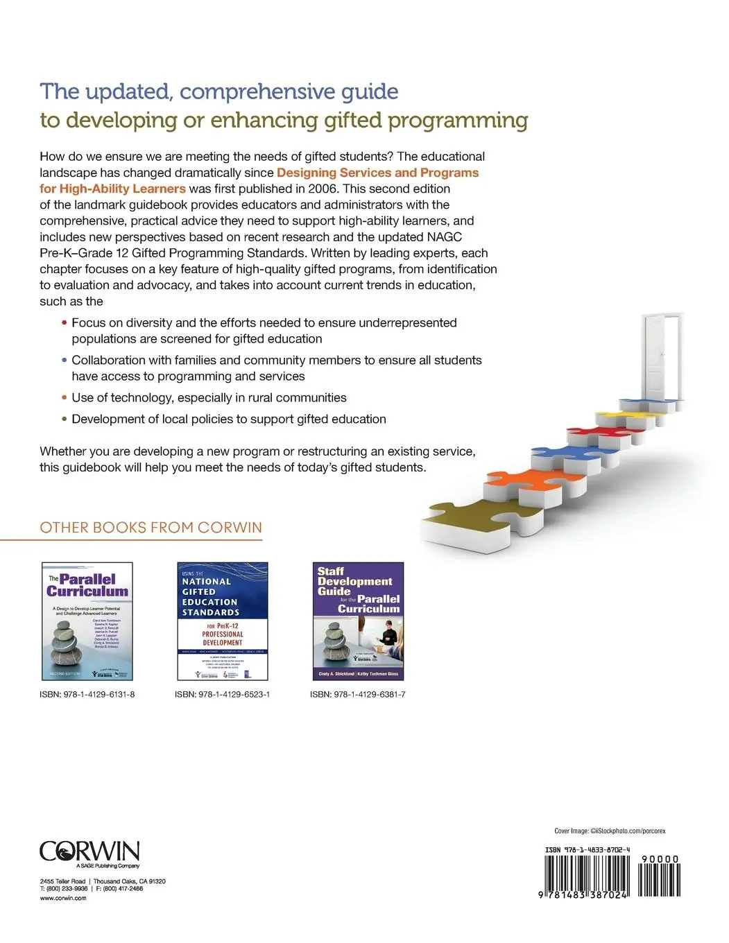 Rückseite: 9781483387024 | Designing Services and Programs for High-Ability Learners | Buch