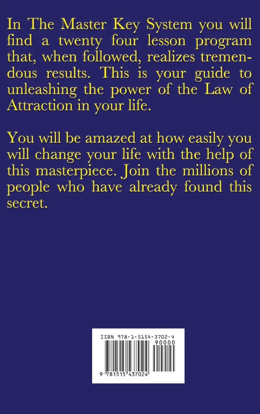 Rückseite: 9781515437024 | The Master Key System | Charles F. Haanel | Buch | Englisch | 2018