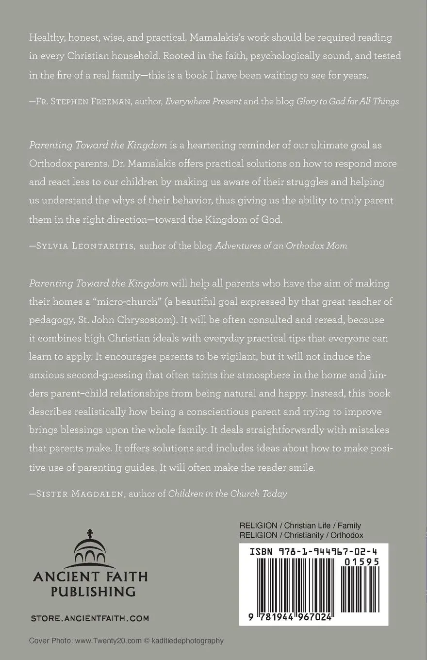 Rückseite: 9781944967024 | Parenting Toward the Kingdom | Philip Mamalakis | Taschenbuch | 2021
