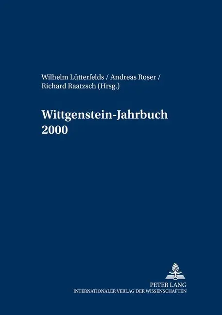 Cover: 9783631377024 | Wittgenstein-Jahrbuch 2000 | Wilhelm Lütterfelds (u. a.) | Taschenbuch