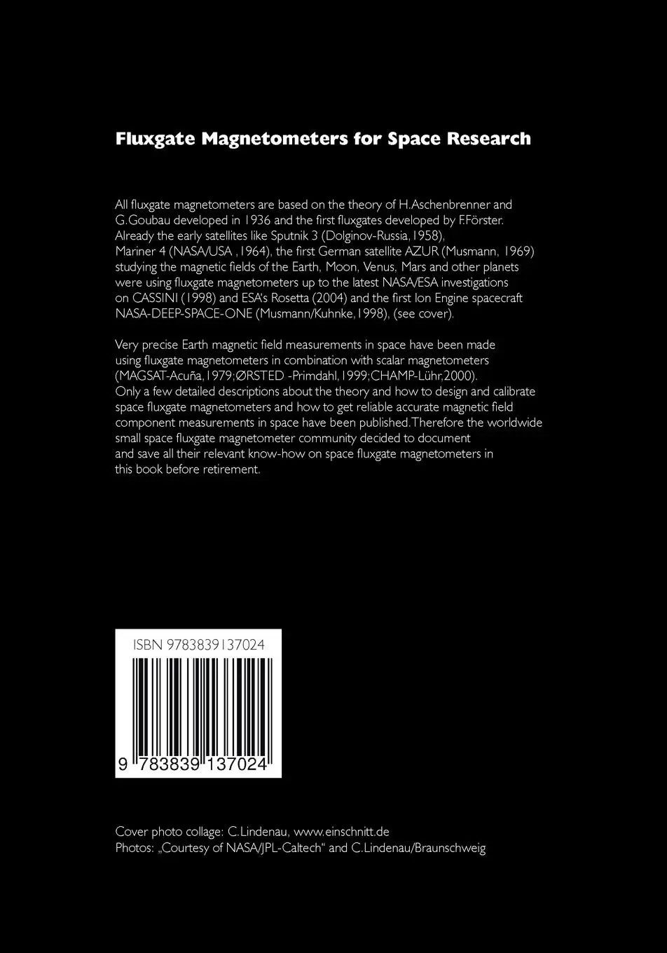 Rückseite: 9783839137024 | Fluxgate Magnetometers for Space Research | Günter Musmann | Buch