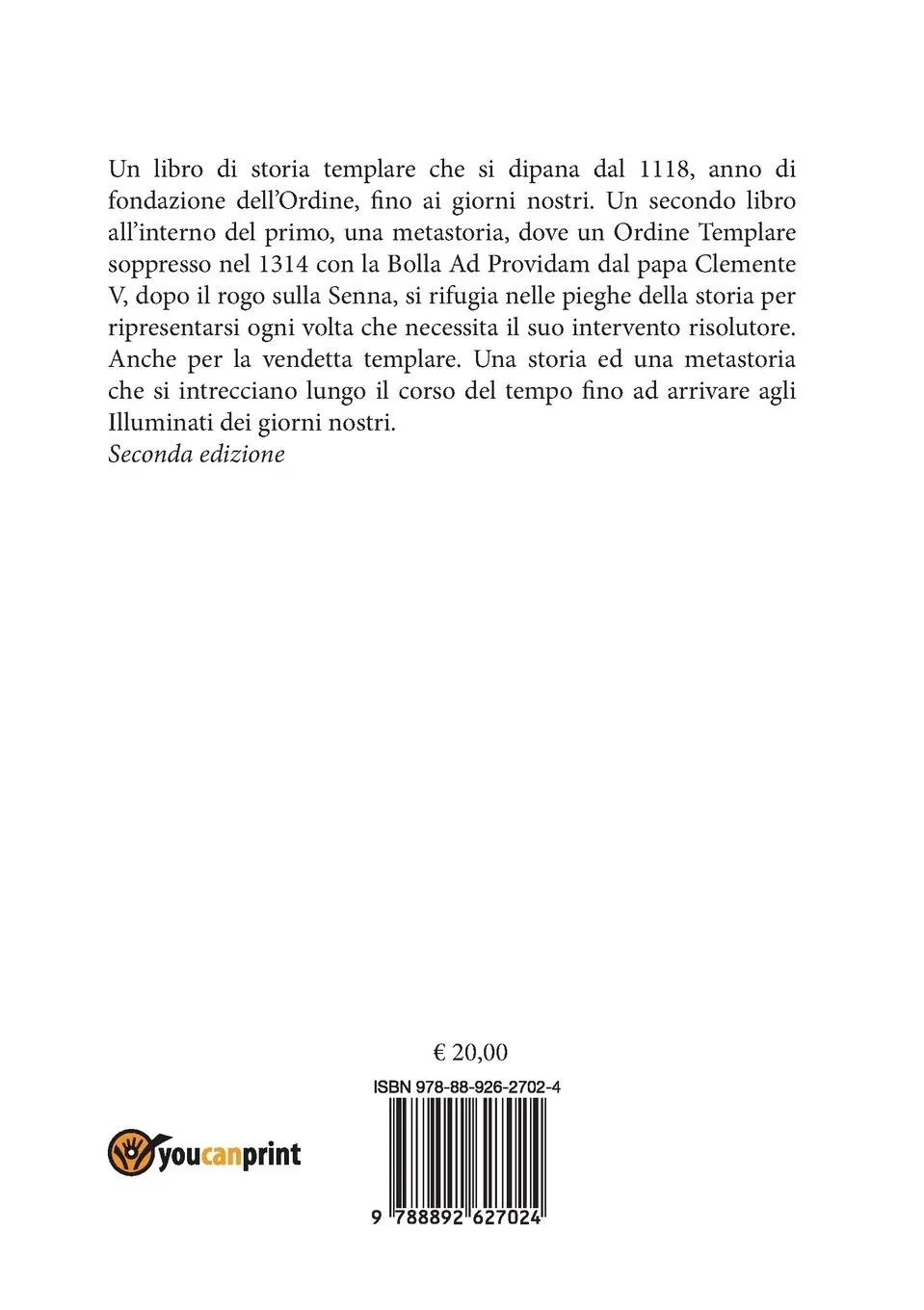 Rückseite: 9788892627024 | Templari La legge del fuoco | Antonio Da Conca | Taschenbuch | 2016