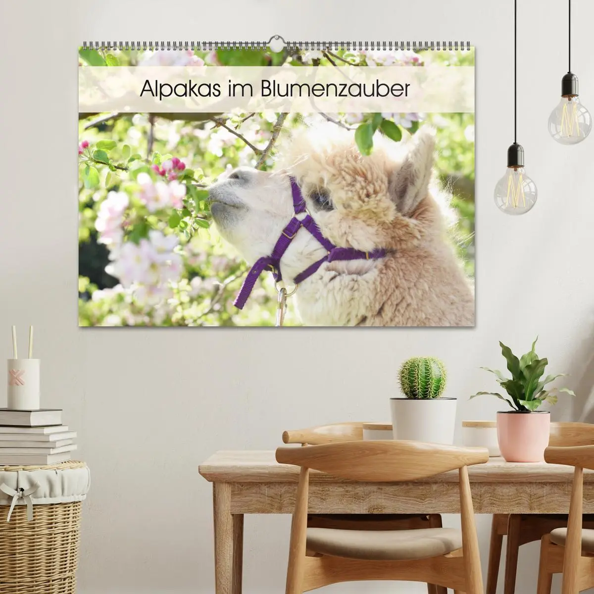 Bild: 9783457817124 | Alpakas im Blumenzauber (Wandkalender 2026 DIN A2 quer), CALVENDO...
