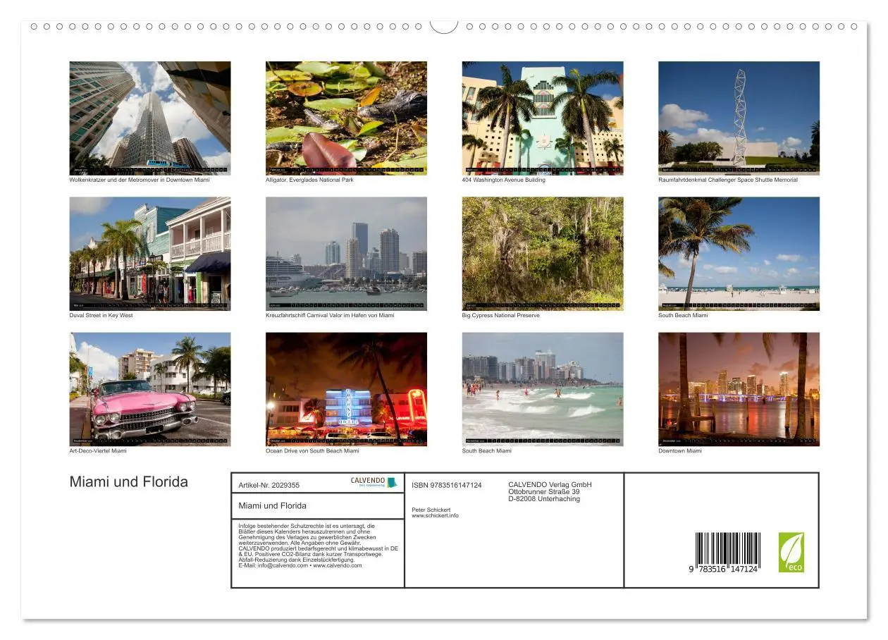 Bild: 9783516147124 | Miami und Florida (hochwertiger Premium Wandkalender 2026 DIN A2...