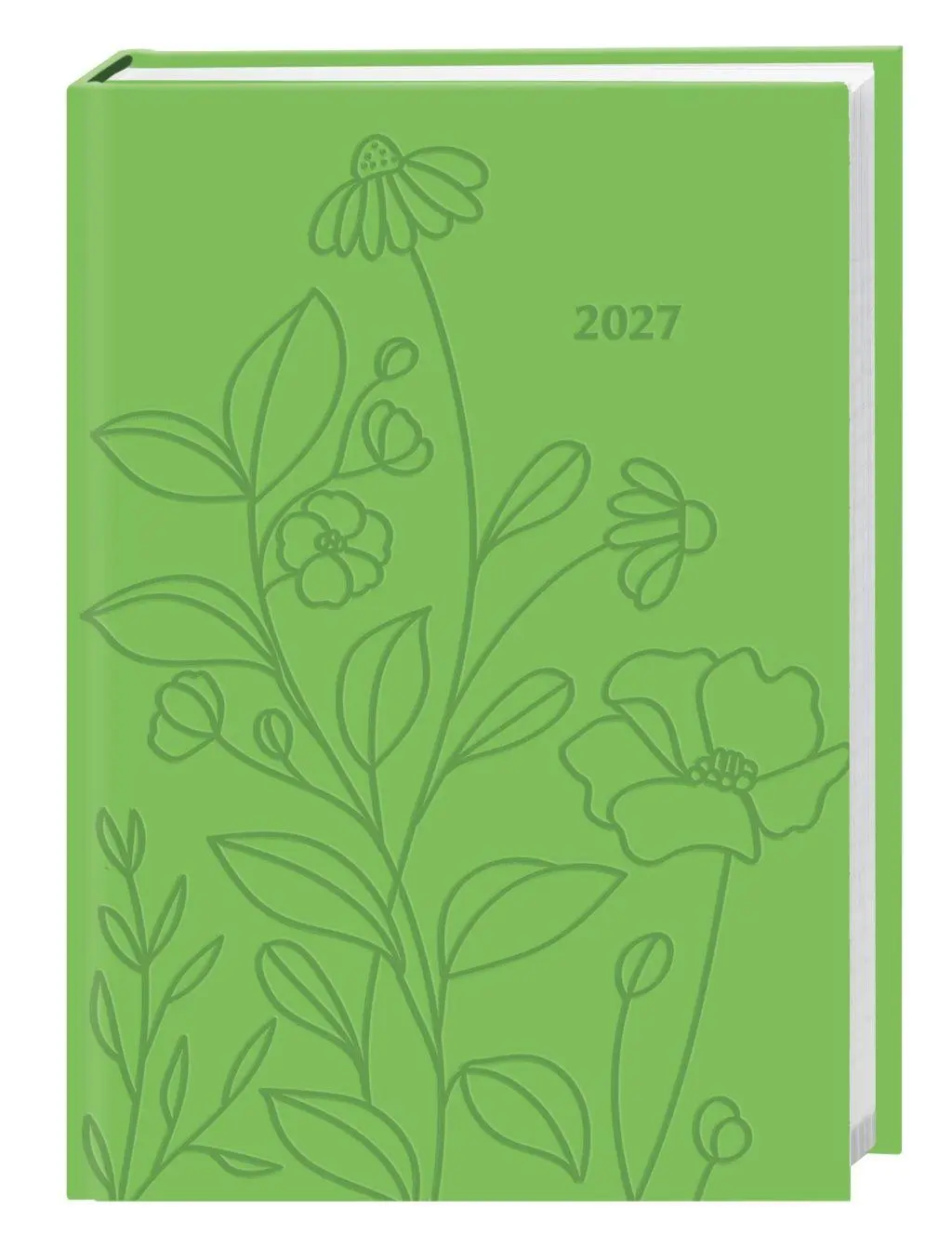 Cover: 9783756417124 | Kalenderbuch A6 grün 2027 | Buch | Bürokalender Heye | 152 S. | 2027