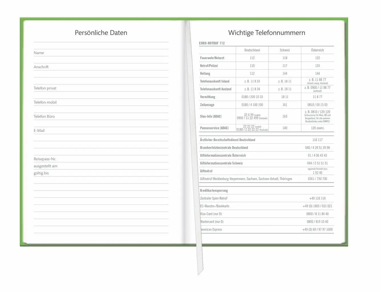 Bild: 9783756417124 | Kalenderbuch A6 grün 2027 | Buch | Bürokalender Heye | 152 S. | 2027