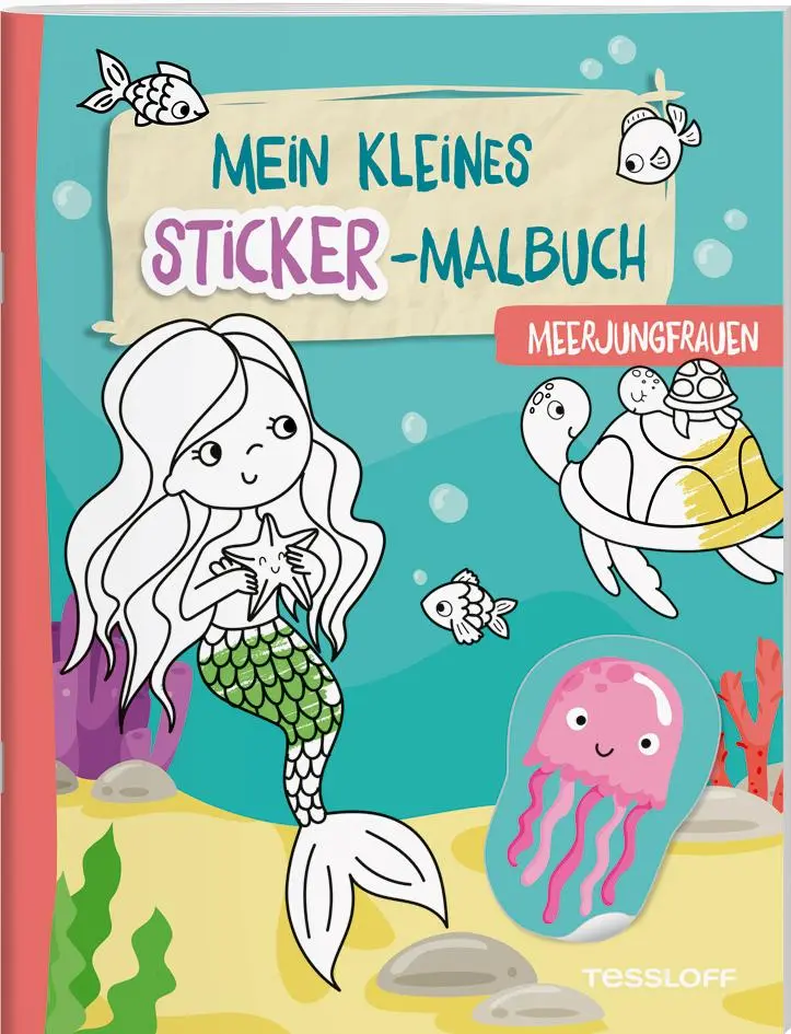 Cover: 9783788647124 | Mein kleines Sticker-Malbuch. Meerjungfrauen | Alberta Kiel | 32 S.