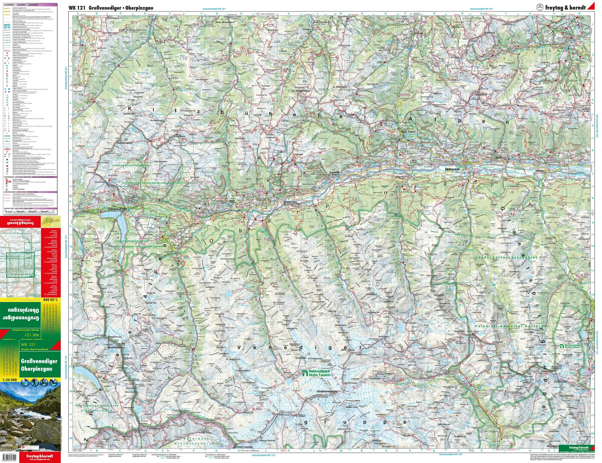 Bild: 9783850847124 | Großvenediger - Oberpinzgau 1 : 50 000. WK 121 | (Land-)Karte | 2019
