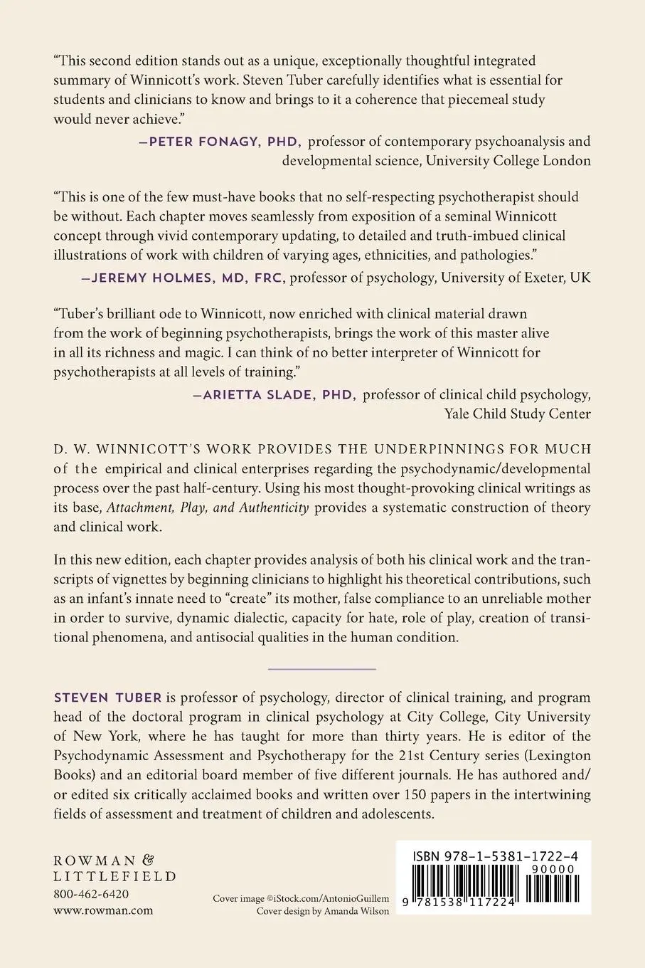 Rückseite: 9781538117224 | Attachment, Play, and Authenticity | Winnicott in a Clinical Context