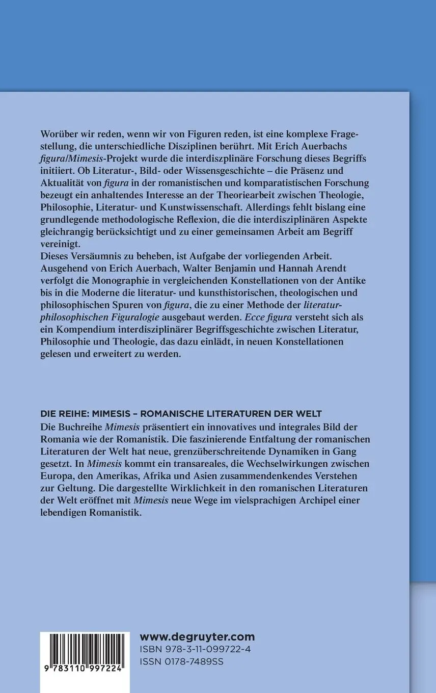 Rückseite: 9783110997224 | Ecce figura | Patricia A. Gwozdz | Buch | mimesis | XII | Deutsch