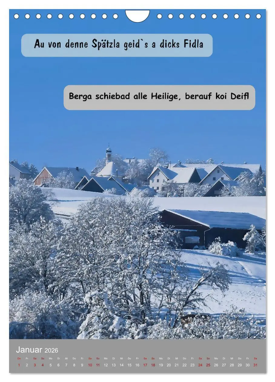Bild: 9783457287224 | Schwäbische Sprichwörter Oifach g`redt (Wandkalender 2026 DIN A4...