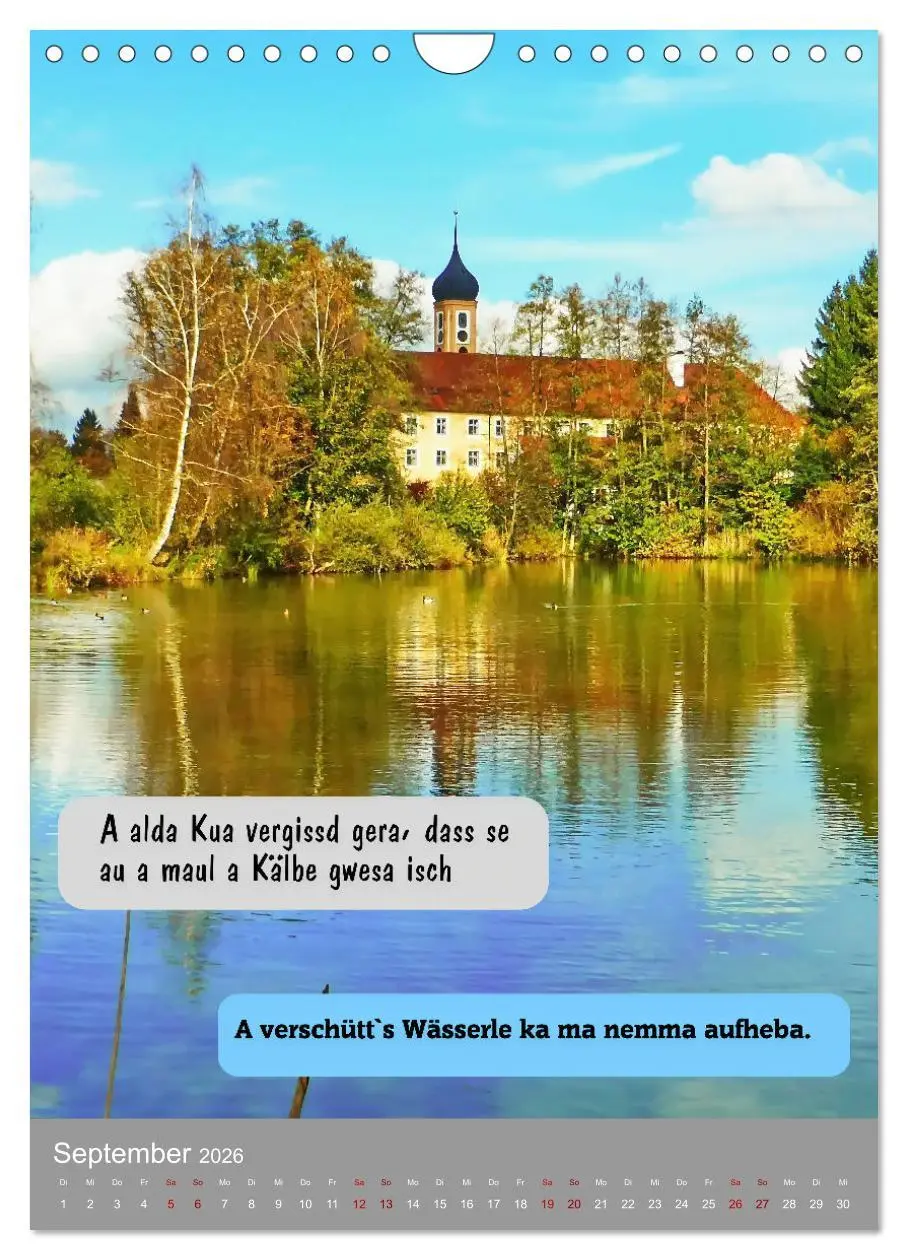 Bild: 9783457287224 | Schwäbische Sprichwörter Oifach g`redt (Wandkalender 2026 DIN A4...