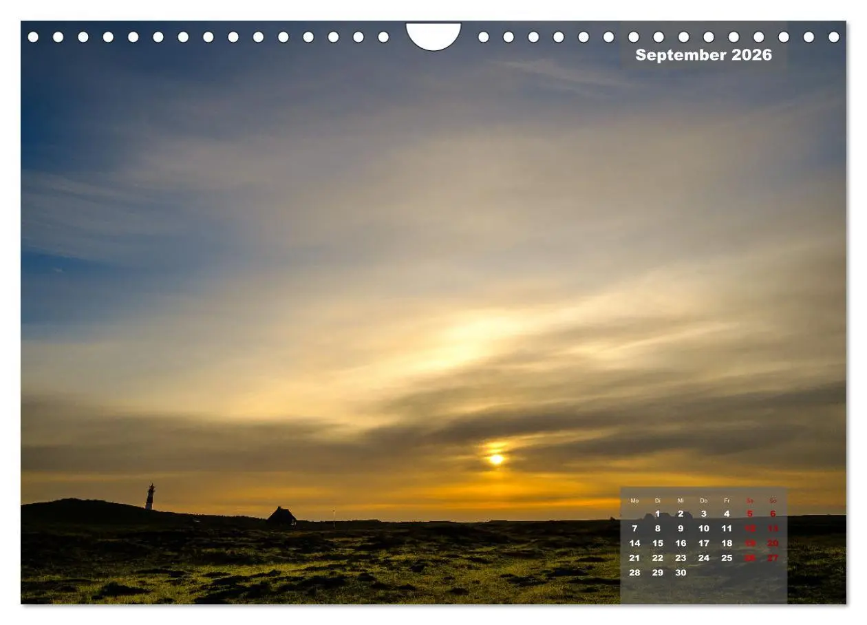Bild: 9783457597224 | feeling Sylt (Wandkalender 2026 DIN A4 quer), CALVENDO Monatskalender