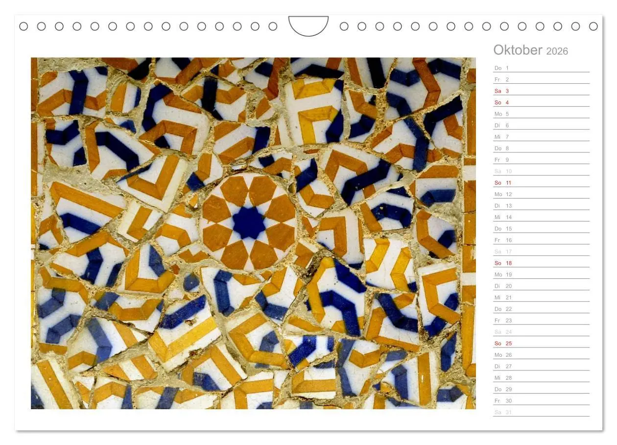 Bild: 9783457977224 | Kacheln und Mosaiken in Barcelona (Wandkalender 2026 DIN A4 quer),...