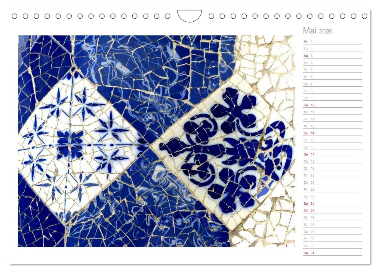 Bild: 9783457977224 | Kacheln und Mosaiken in Barcelona (Wandkalender 2026 DIN A4 quer),...