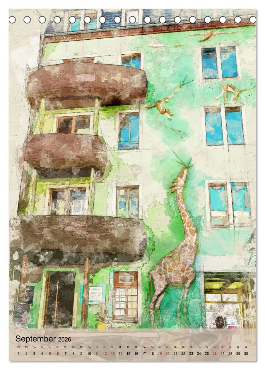 Bild: 9783516377224 | Dresden wie gemalt (Tischkalender 2026 DIN A5 hoch), CALVENDO...