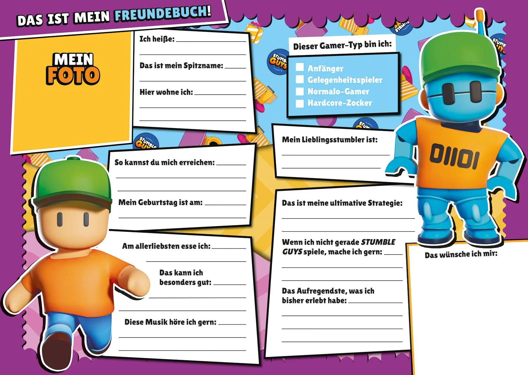 Bild: 9783833247224 | Stumble Guys: Meine Freunde | Freundebuch | Panini | Buch | 64 S.