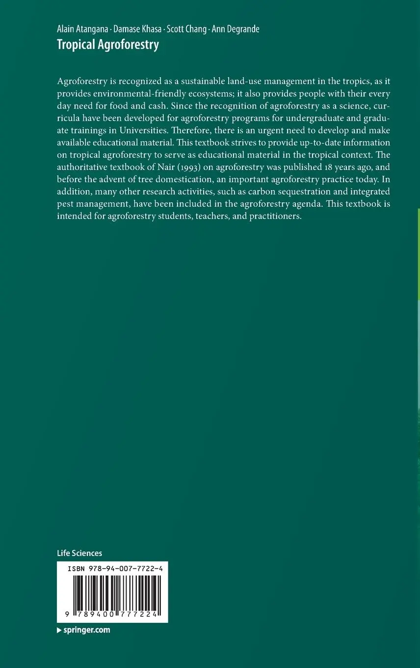 Rückseite: 9789400777224 | Tropical Agroforestry | Alain Atangana (u. a.) | Buch | xxvi | 2013