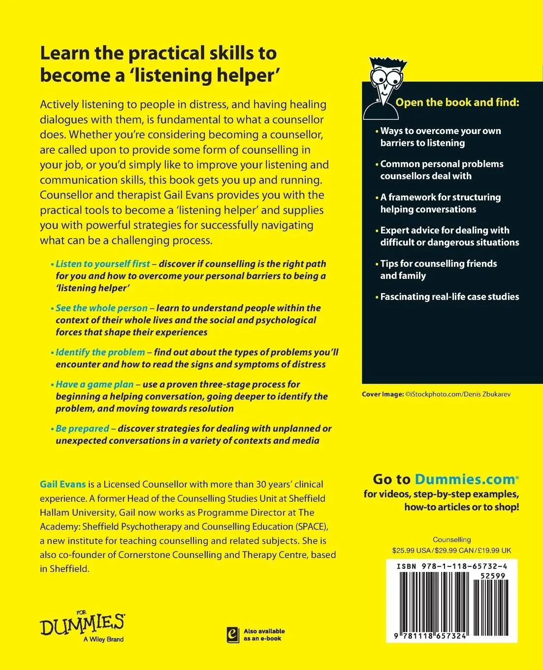 Rückseite: 9781118657324 | Counselling Skills for Dummies | Gail Evans | Taschenbuch | 362 S.