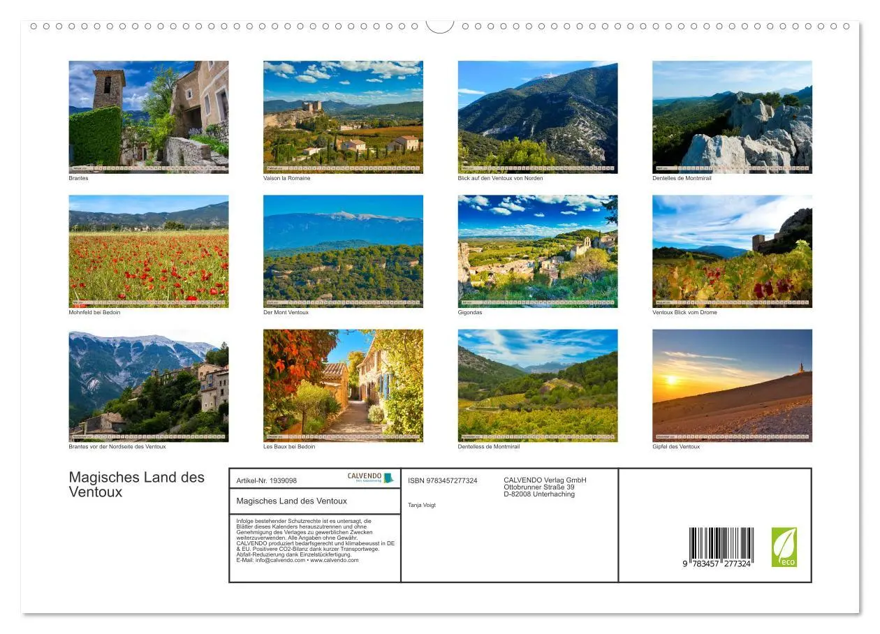 Bild: 9783457277324 | Magisches Land des Ventoux (hochwertiger Premium Wandkalender 2026...