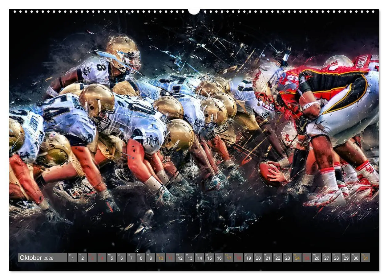 Bild: 9783457727324 | American Football - so cool (hochwertiger Premium Wandkalender 2026...