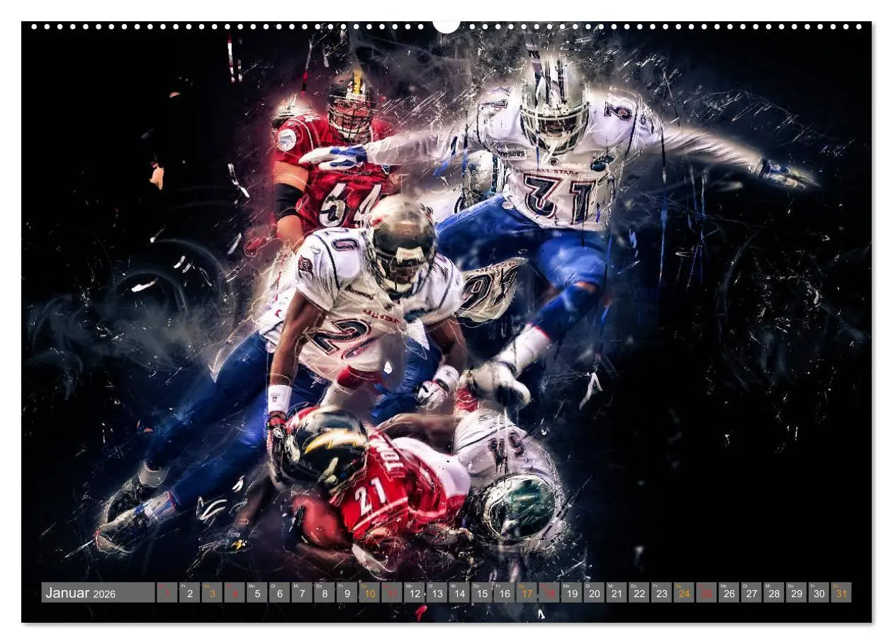 Bild: 9783457727324 | American Football - so cool (hochwertiger Premium Wandkalender 2026...