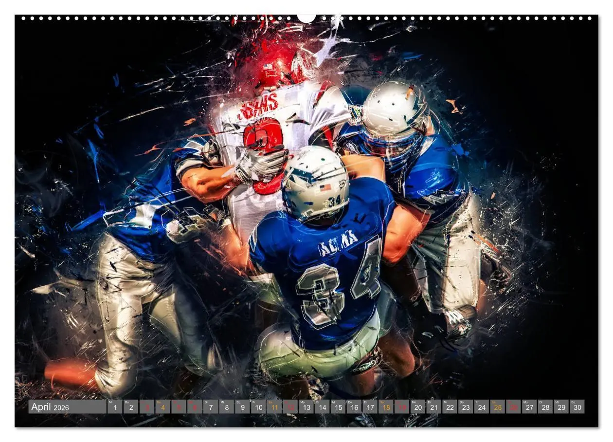 Bild: 9783457727324 | American Football - so cool (hochwertiger Premium Wandkalender 2026...