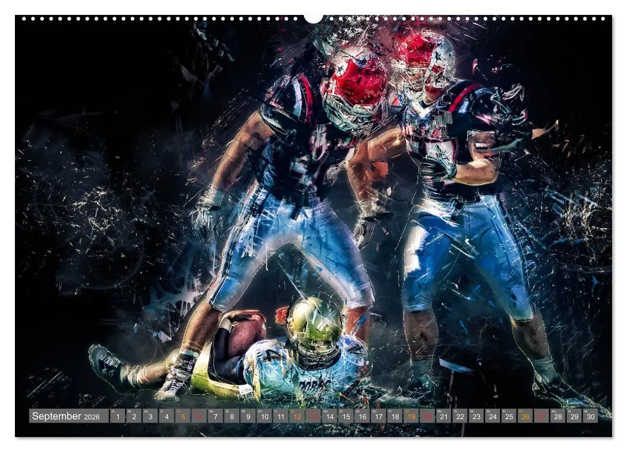 Bild: 9783457727324 | American Football - so cool (hochwertiger Premium Wandkalender 2026...